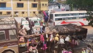 15 laborers reached Keshkal in Kondagaon on foot from Maharashtra