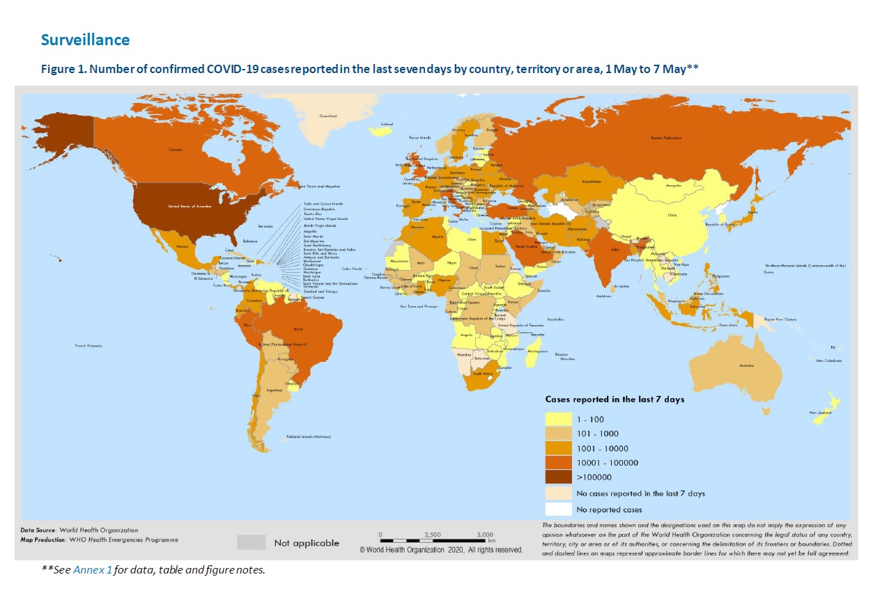 world health organisation's map puts kashmir in grey zone