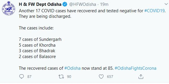 corona lockdown day 48 odisha update