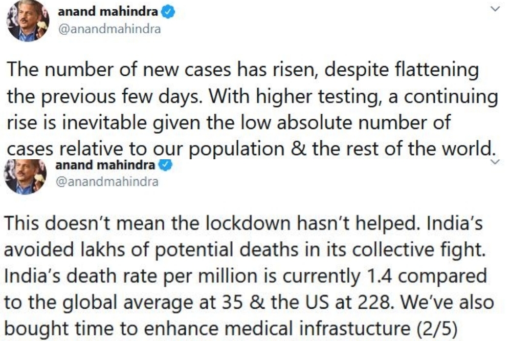 India will be risking economic hara-kiri, if lockdown extended for much longer: Mahindra