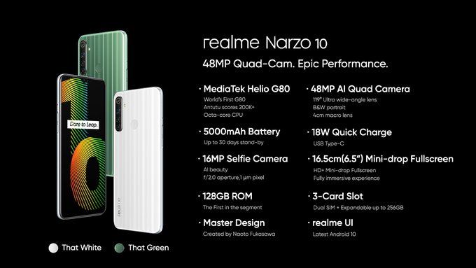 Realme launched Narzo 10A and Narzo 10, specification and Price