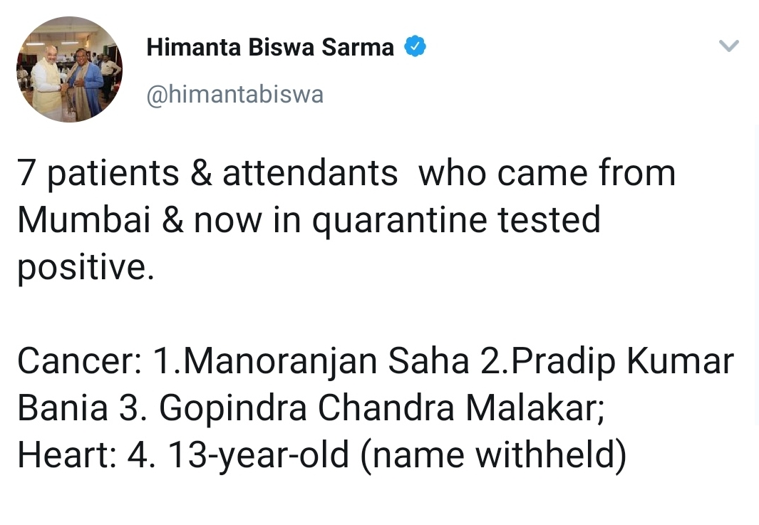 Seven patient and attendence who come from mumbai test covid-19 positive