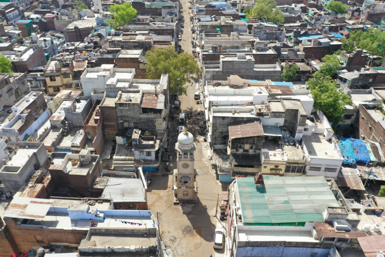 Cantonment areas are being monitored by drones and CCTV in neemuch