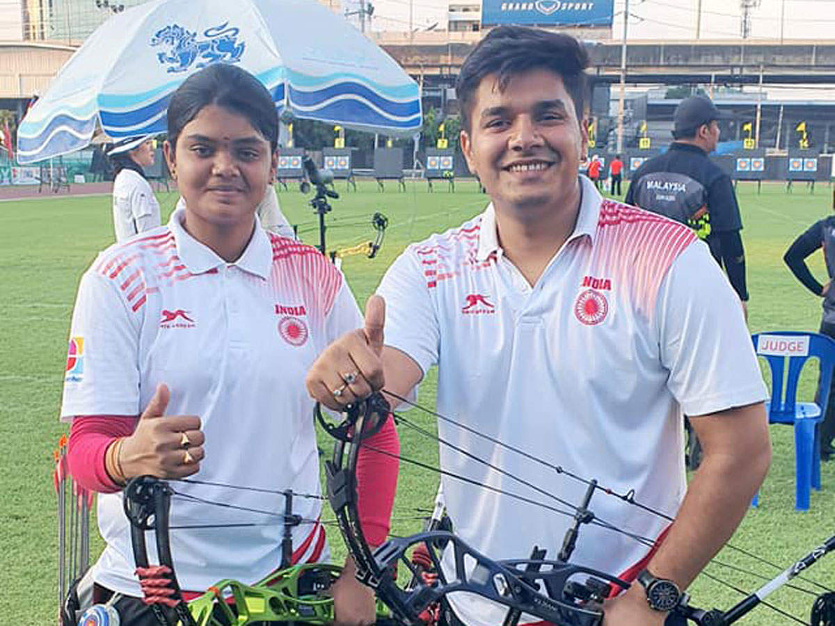 Asian Archery Championships, Abhishek, Jyothi,  gold