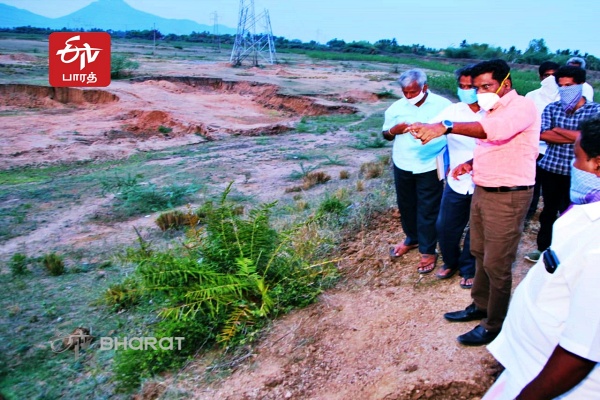 குடிமராமத்து திட்டம்  ஏரிகள் புனரமைப்பு  திருவண்ணாமலை மாவட்ட ஆட்சியர் கந்தசாமி  திருவண்ணாமலையில் குடிமராமத்து திட்டம் ஆய்வு  Kudimaramathu Program  Thiruvannamalai Collector Kandasamy  Kudimaramathu Program Inspection In Thiruvannamalai