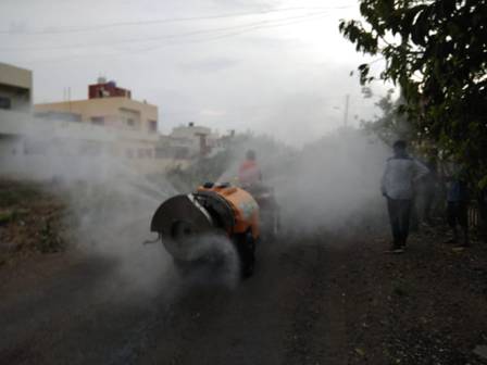 The Sprayer is being deployed for sanitization on the streets of various locations in Maharashtra