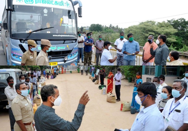 ஆந்திரா, கர்நாடக மாநில எல்லைகளில் மாவட்ட ஆட்சியர் ஆய்வு  Collector inspection of Andhra Pradesh and Karnataka State Borders  Collector inspection  Krishnagiri Collector S.Prabakar  கிருஷ்ணகிரி மாவட்ட ஆட்சியர் பிரபாகர்