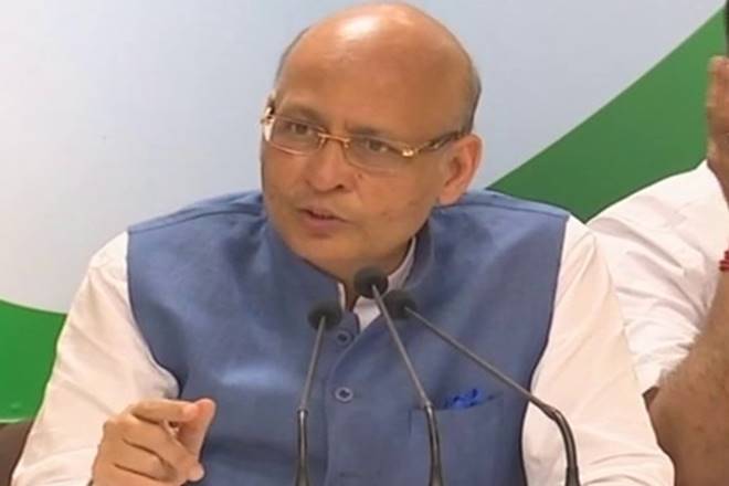 Congress leader Abhishek Manu Singhvi