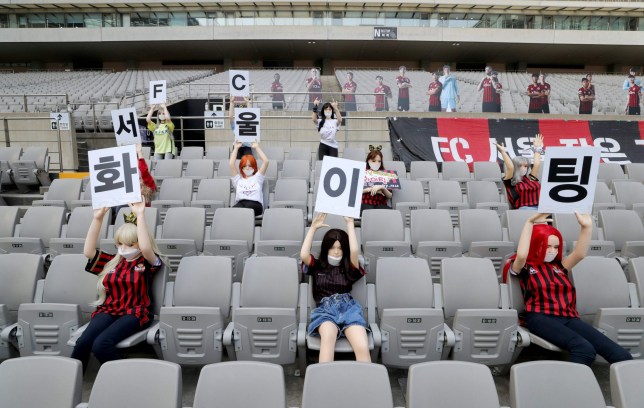 FC Seoul used sex dolls to fill up the stands.