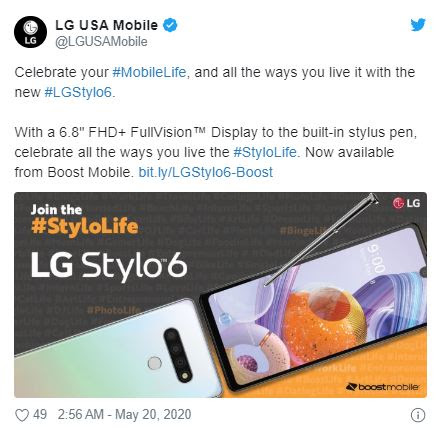 LG Stylo 6, LG Smartphone, smartphone, technology news, ଏଲଜି ଷ୍ଟାଏଲୋ 6, ଏଲଜି ସ୍ମାର୍ଟଫୋନ, ସ୍ମାର୍ଟଫୋନ, ଟେକ୍ନୋଲୋଜି ନ୍ୟୁଜ୍‌