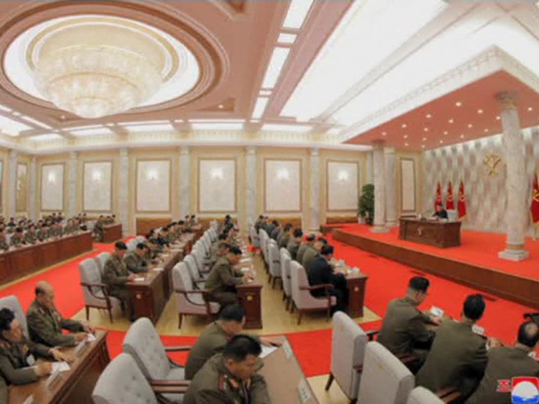 NKorea's Kim holds meeting to discuss bolstering nuke forces