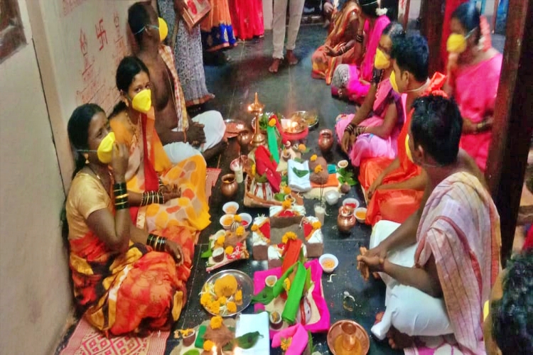 Simple wedding in the Gadag between the lockdown