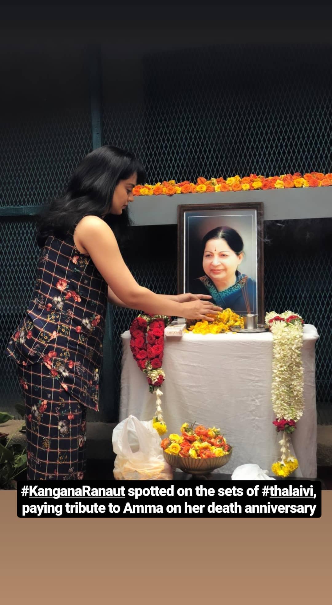 Kangana Ranaut pays homage to Jayalalithaa on 3rd death anniversary