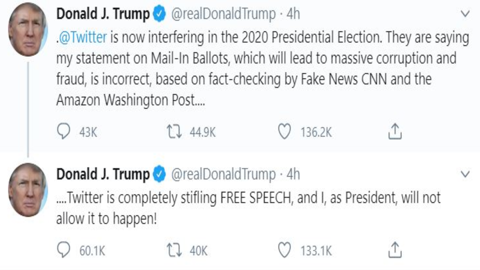 Trump tweets