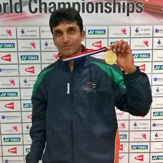 Para badminton player Anand Kumar