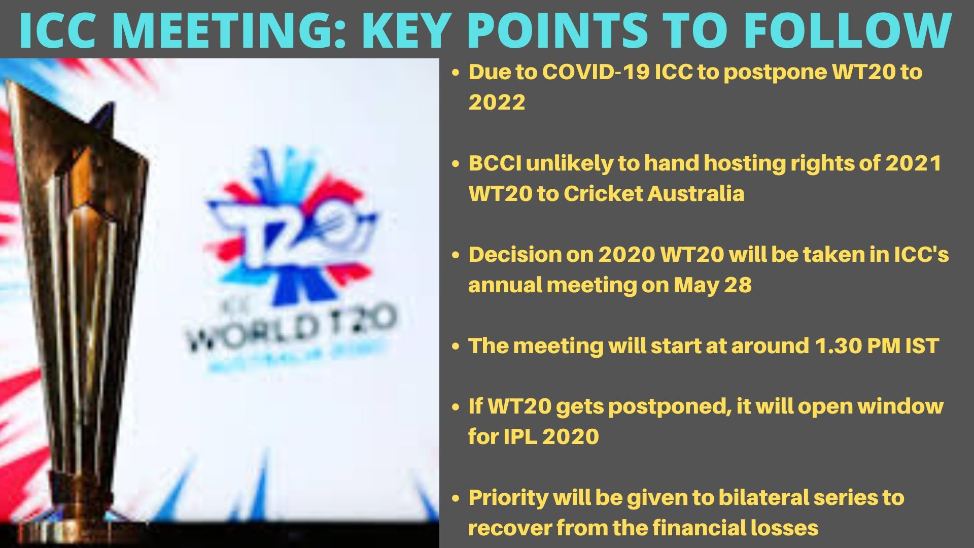 ICC meeting: Key points to follow