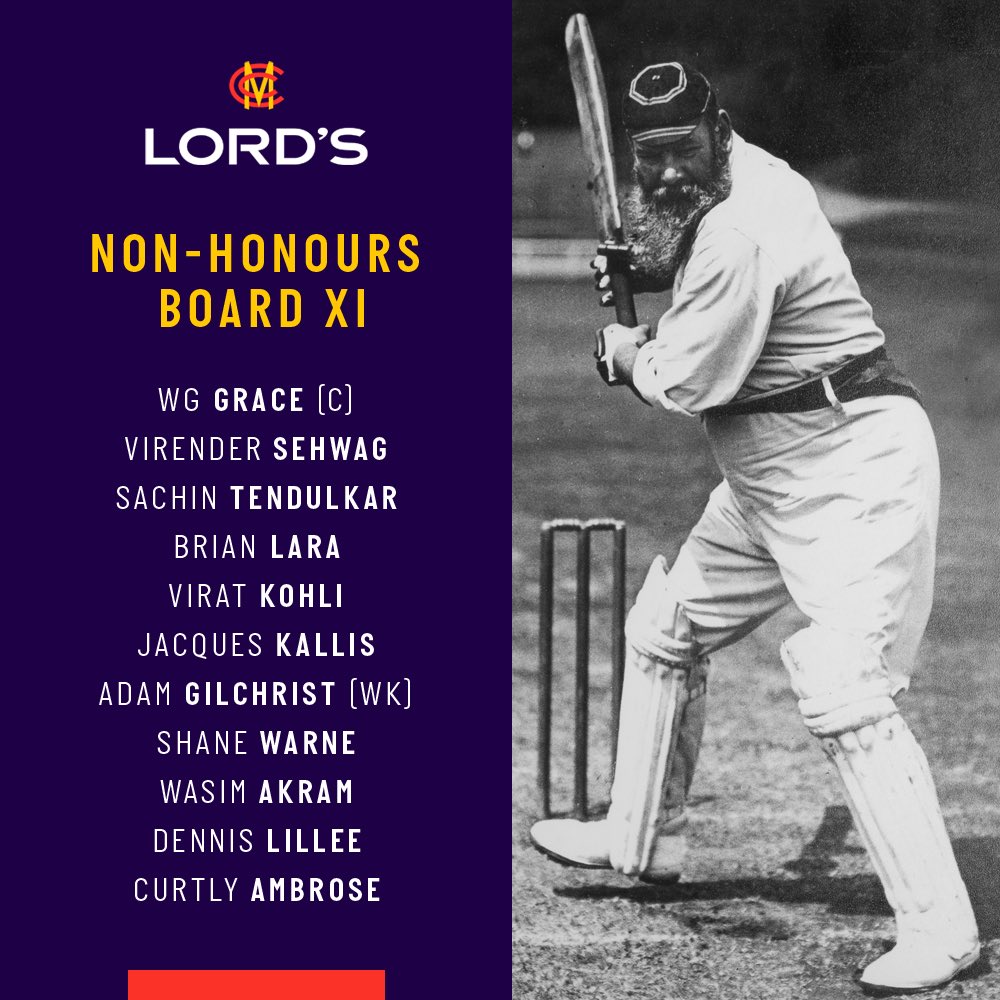 Lord's Cricket Ground named Sachin, Sehwag, Kohli name in Non-Honours Board XI