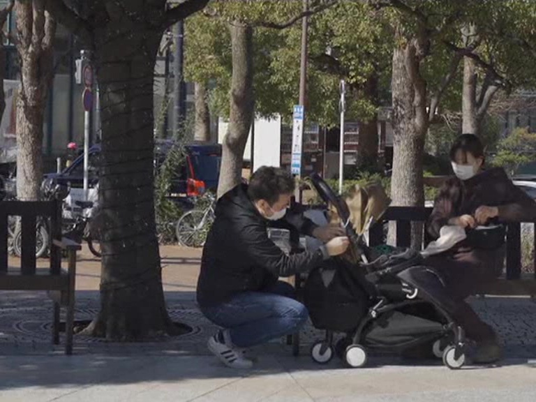 Few men in Japan take paternity leave.