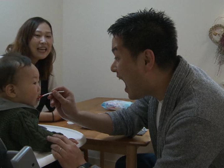 Few men in Japan take paternity leave.