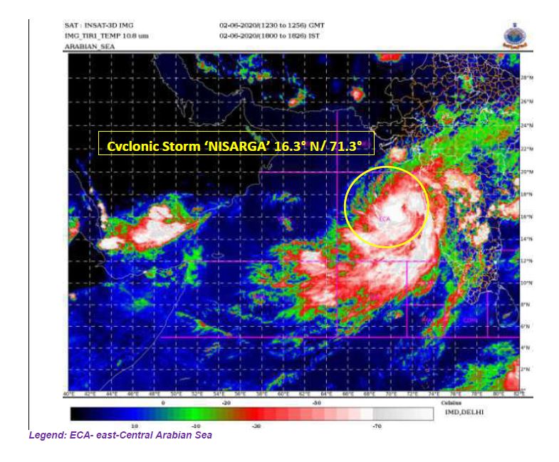 Cyclone Nisarga very likely to move north-north eastwards and cross north Maharashtra: IMD