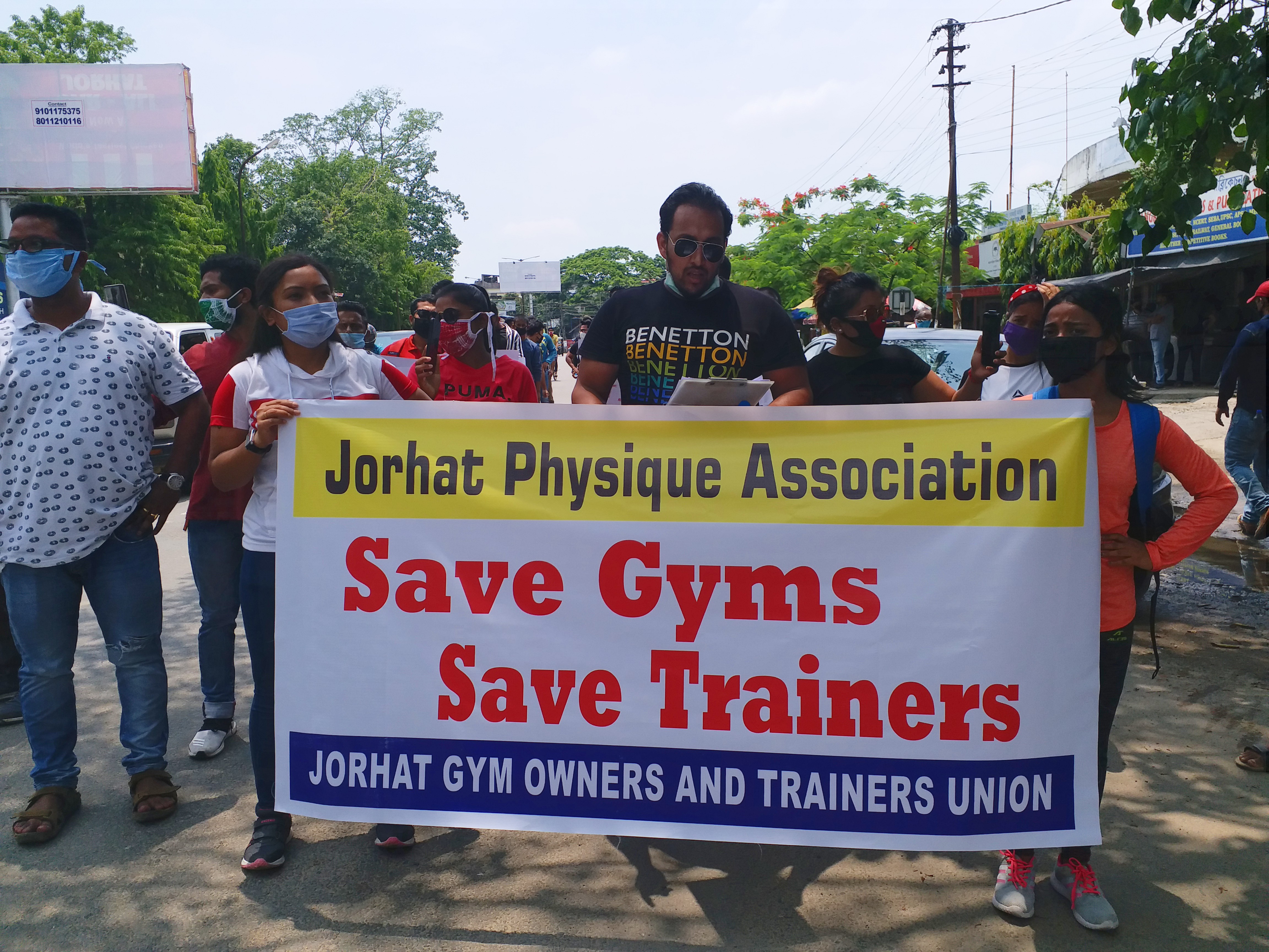 gym owner protest for rights