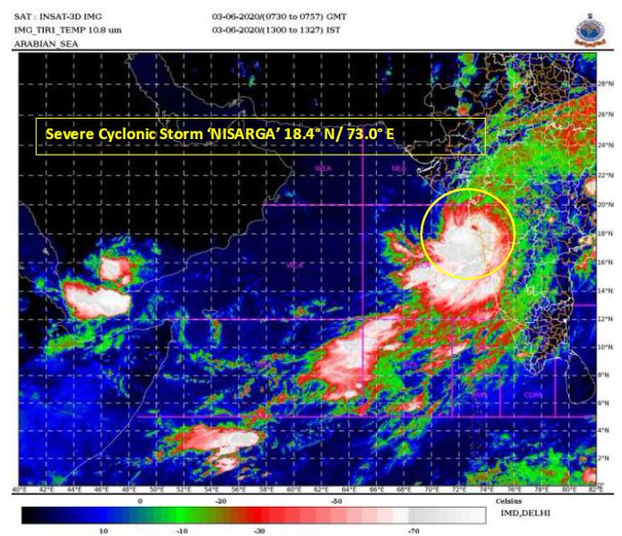 The current intensity near the centre is 90-100 kmph to 110 kmph