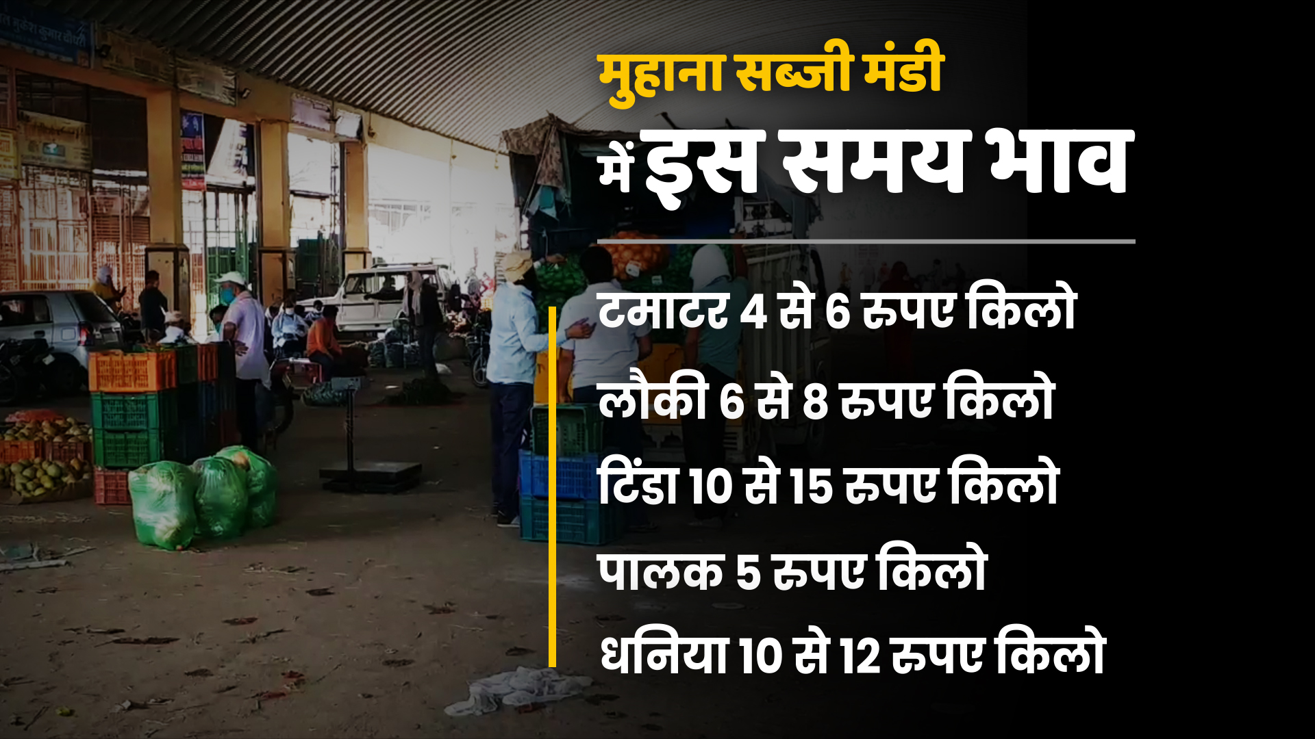 जयपुर की खबर  सब्जियों की कीमत में भारी गिरावट  व्यापारी और किसान परेशान  जयपुर में मुहाना मंडी  in jaipur muhana mandi  lockdown in jaipur  etv bharat news  vegetables news  fall price of vegetables