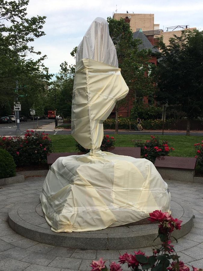 Mahatma Gandhi's statue outside Indian Embassy desecrated by Black Lives Matter protesters