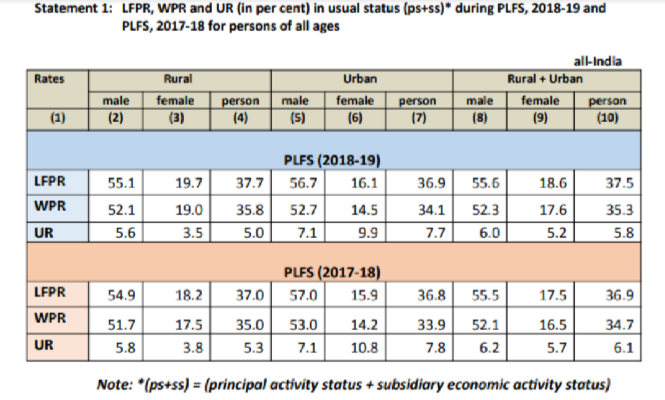 Periodic Labour Force Survey (PLFS)