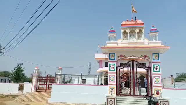 Temple in the cemetery at Sikar,  Temple in cemetery