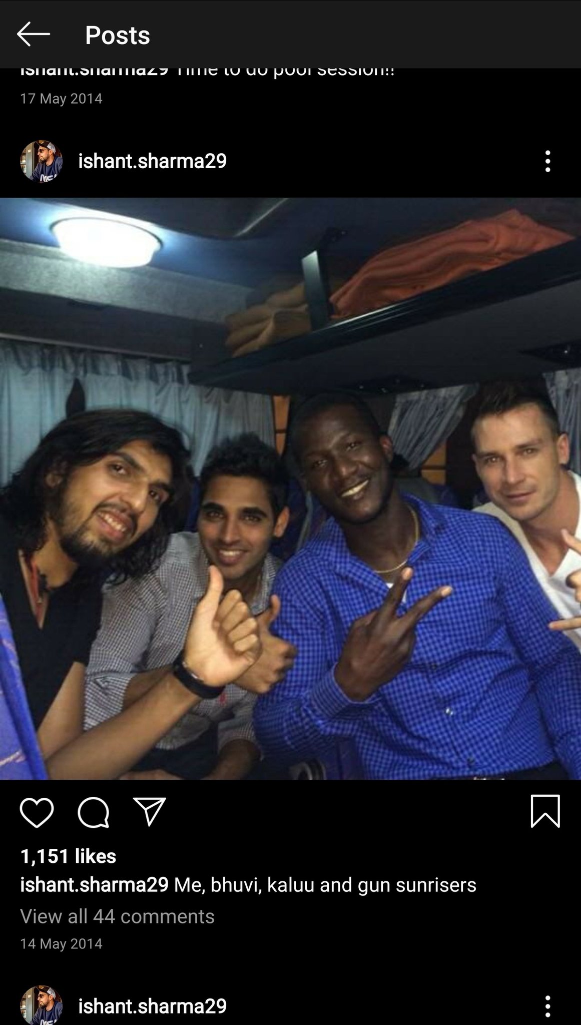 Proof Here: Darren Sammy really called 'kalu' by ishanth sharma during playing for Sunrisers Hyderabad