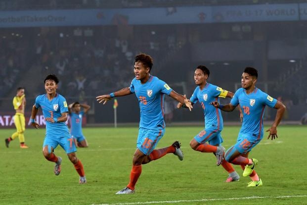 Jeakson Singh scored India's first ever goal in the U-17 FIFA World Cup in 2017 against Colombia but lost 1-2 at the end.