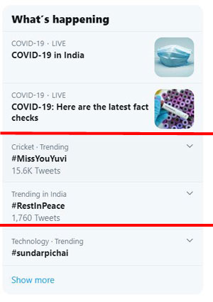 miss your yuvi, rest in peace twitter trending now..Furious fans