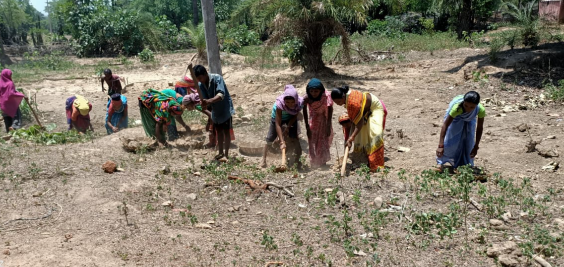 rajnandgaon villagers constructed road