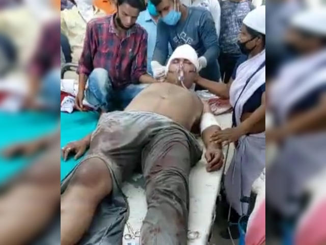 Injured BJP Worker