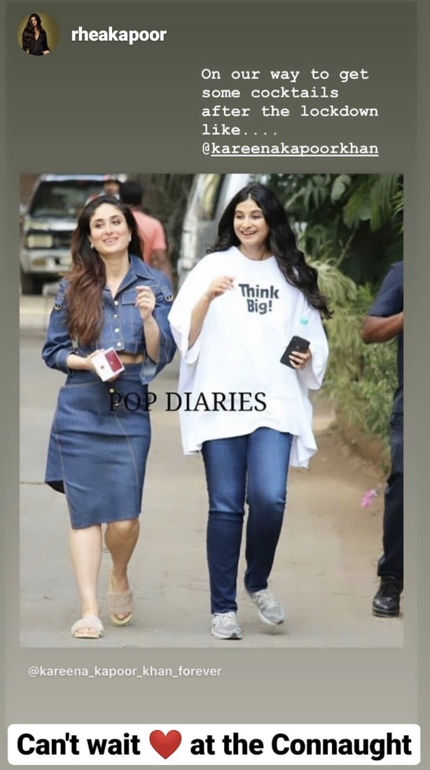 Get some cocktails after lockdown: Kareena to buddy Rhea Kapoor