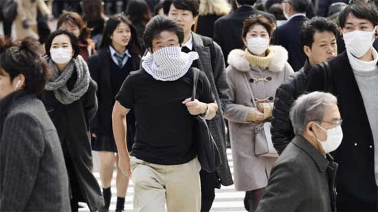 Japan People Wear Face Mask