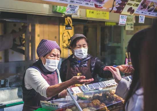 Japan People Wear Face Mask