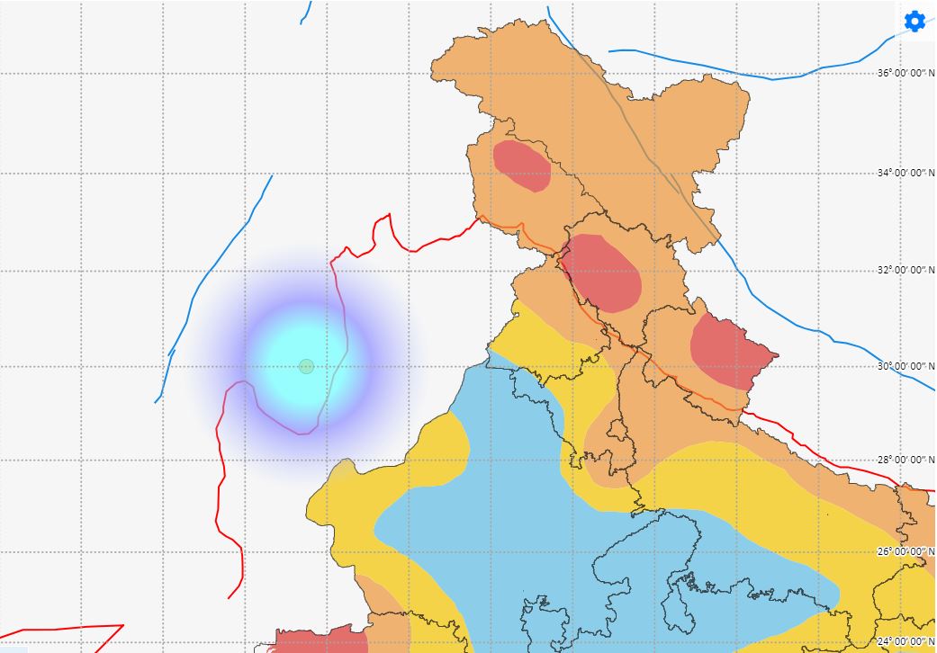 CENTER OF EARTHQUAKE