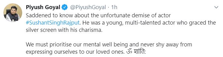 piyush goyal tweet