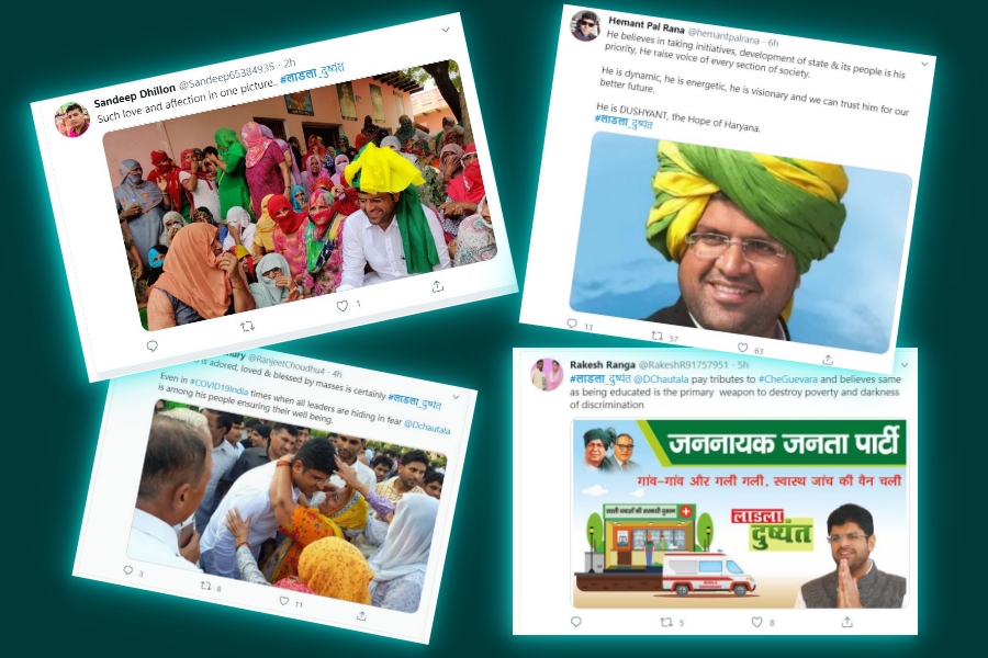 deputy chief minister dushyant chautala trending on tweeter