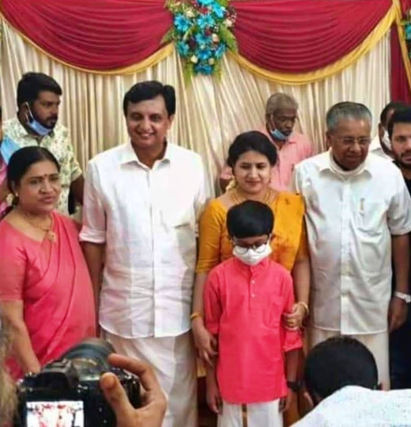 marriage of cm pinarayi vijayan with mohammed riaz in kerala