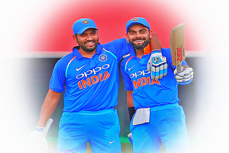 rohit sharma with kohli