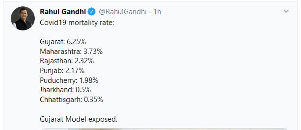 rahul on gujarat model