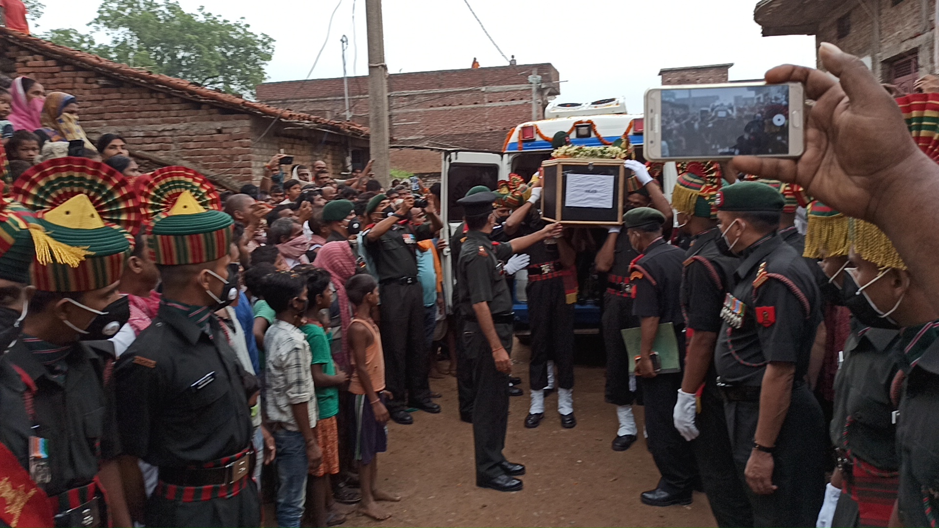 Mortal remains of slain Havildar Sunil Kumar brought to Patna