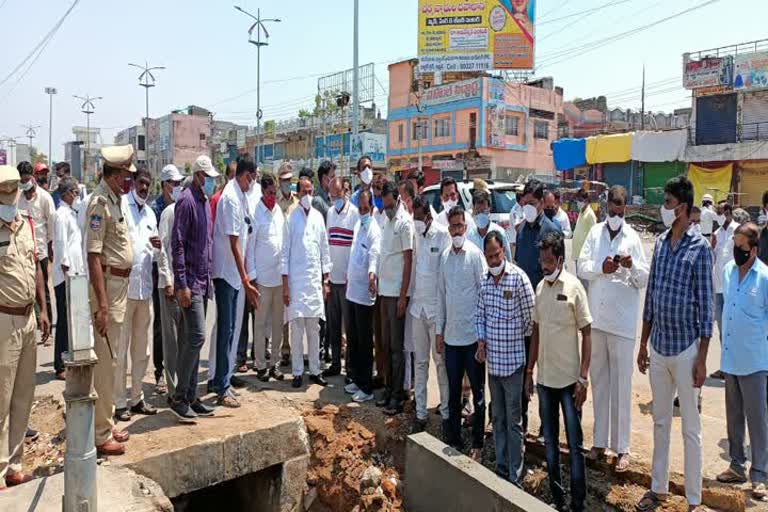 minister indrakaran reddy visited nirmal