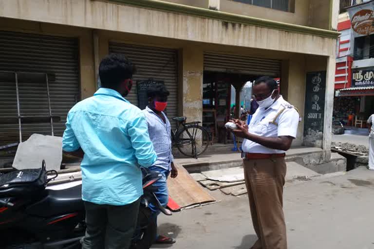 Police confiscated vehicles that were obstructing traffic