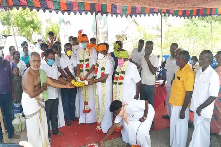 New road work initiated in Perambalur