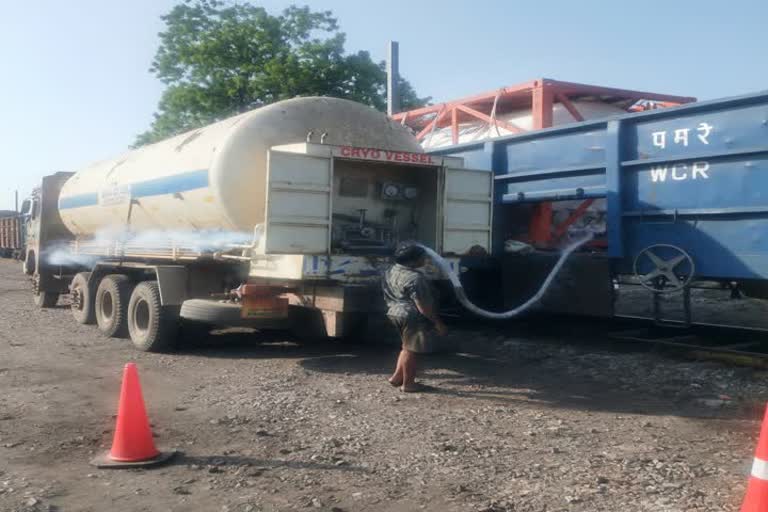 oxygen distribution by railway to ap