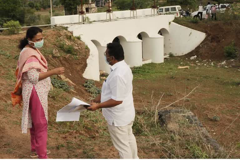 Perambalur District Collector inspected the reconstruction work